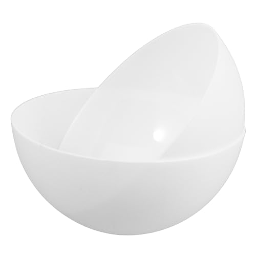 Homoyoyo 2 Stück Halbkreisförmiger Kunststoff Pilz Lampenschirm Mittelloch Fassung Ersatz Bodenlampe Wandlampe für Wohnzimmer Schlafzimmer Beleuchtung Dekoration von Homoyoyo