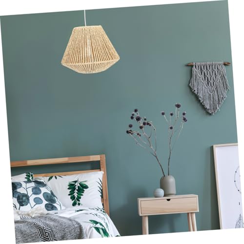 Homoyoyo 2 Stück Handgewebter Lampenschirm aus Kunst rattanpapierseil Boho stil Hängelampe Sanfte Beleuchtung Dekorativ für Restaurant Teestube Hotpot laden Minimalistisches Design Homoyoyo 2 Stück Handgewebter Lampenschirm aus Kunst rattanpapierseil Boho stil Hängelampe Sanfte Beleuchtung Dekorativ für Restaurant Teestube Hotpot laden Minimalistisches Design von Homoyoyo