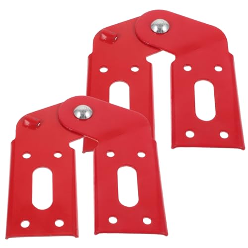 Homoyoyo 2 Stück Heavy Duty Aluminiumlegierung Klappscharnier für Trittleiter Rotes Attic Ladder Attachment Leichtes Langlebiges Treppenstufen Ersatzteil mit Praktischer Arretierung für von Homoyoyo