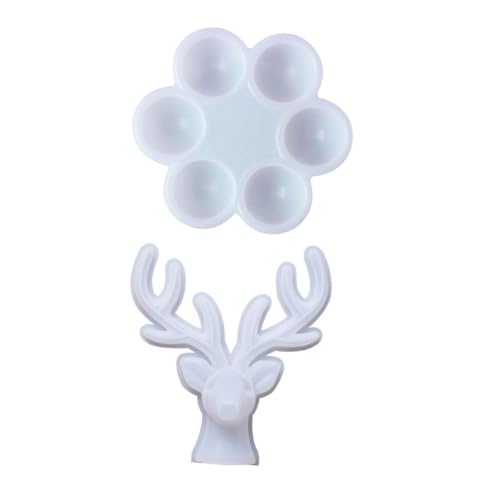 Homoyoyo 2 Stück Jewelry Stand Teiliges Wiederverwendbares Silikon ei schmuckbox Flexible Langlebige DIY silikonform für Epoxidharz UV harz Kreative Schmuckaufbewahrung und Display von Homoyoyo