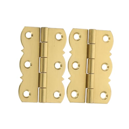 Homoyoyo 2 Stück Klavierscharniere aus Messing Goldfarbene Musikinstrument scharnier Glatte Kanten Vielseitig für Notenständer Bücherregale und Möbel Einfache Montage von Homoyoyo