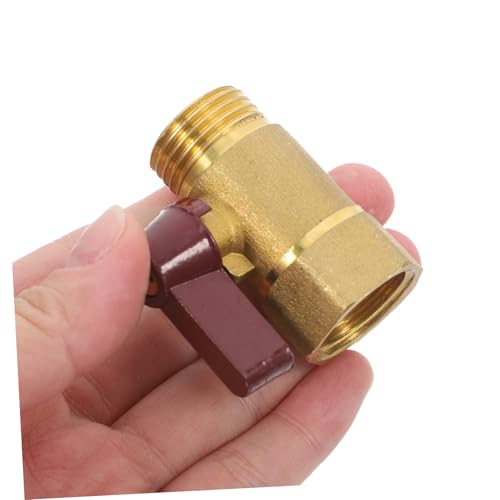 Homoyoyo 2 Stück Kugelhahn aus Messing mit Innen Außengewinde Absperrventil für Gas Wasserrohre Robustes Absperrventil für Gartenschlauch und Rohrsysteme Homoyoyo 2 Stück Kugelhahn aus Messing mit Innen Außengewinde Absperrventil für Gas Wasserrohre Robustes Absperrventil für Gartenschlauch und Rohrsysteme von Homoyoyo