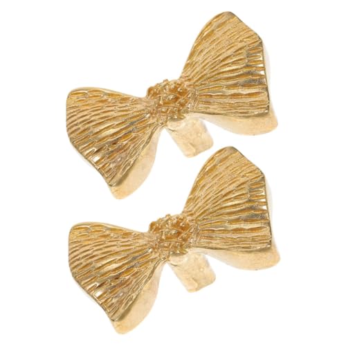 Homoyoyo 2 Stück Messing Schrankgriffe Bow Drawer Knobs mit Schleifendekor Elegante Möbelknöpfe für Kleiderschrank Kommode Küchenschrank Polierte Oberfläche Einfache Montage Homoyoyo 2 Stück Messing Schrankgriffe Bow Drawer Knobs mit Schleifendekor Elegante Möbelknöpfe für Kleiderschrank Kommode Küchenschrank Polierte Oberfläche Einfache Montage von Homoyoyo