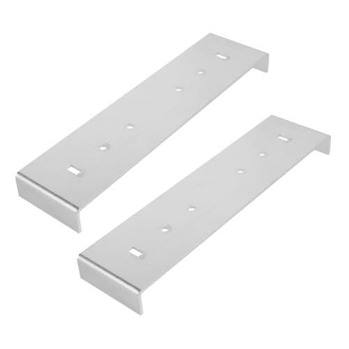 Homoyoyo 2 Stück Metall Briefkasten Montagehalterung für Bodenbreite Vielseitige Befestigungshalterung zur Briefkastenreparatur Einfache Installation Langlebig und Stilvoll von Homoyoyo