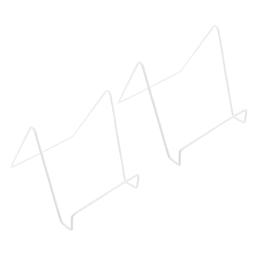 Homoyoyo 2 Stück Multifunktionaler Metall displayständer Stabiler Platten Rahmenhalter Vielseitiger Aufsteller für Fotos Schilder Büro Bereich Weiß Kleines Format Langlebiges Design von Homoyoyo