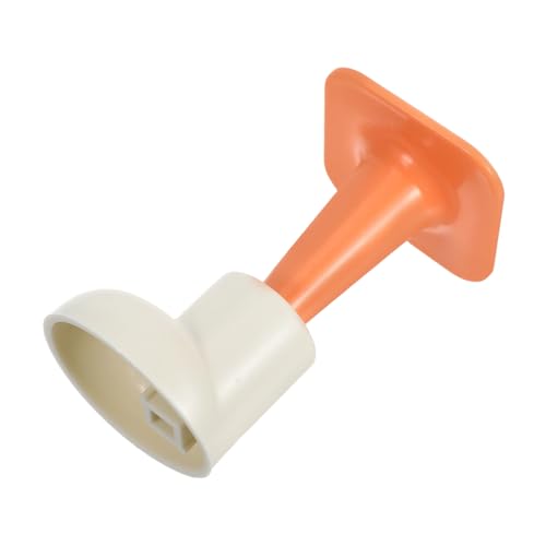 Homoyoyo 2 Stück Niedlicher Türstopper Dekorative Türhalterung Einfache ohne Bohren für Schlafzimmer Wand und Türschutz Fußform Design Orange Beige von Homoyoyo