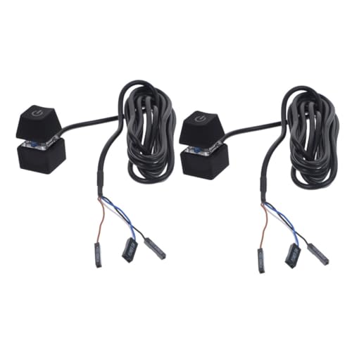 Homoyoyo 2 Stück PC Netzschalter Verlängerungskabel Externer Einschaltknopf für Desktop Computer Motherboard Einfache Steuerung für Büro Internetcafé und Heimgebrauch Homoyoyo 2 Stück PC Netzschalter Verlängerungskabel Externer Einschaltknopf für Desktop Computer Motherboard Einfache Steuerung für Büro Internetcafé und Heimgebrauch von Homoyoyo