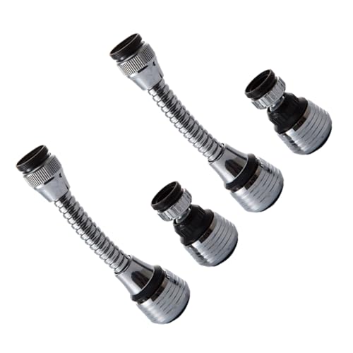 Homoyoyo 2 Stück Praktischer Wasserhahnaufsatz Flexibler Sprudler für Küchenspüle und Badezimmer Wassersparend Robustes Design Einfache Montage Kurz von Homoyoyo