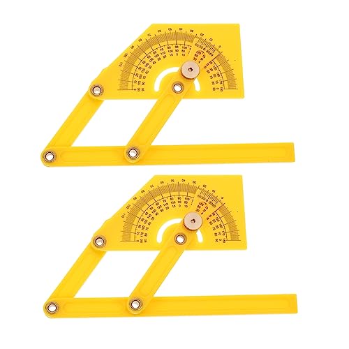 Homoyoyo 2 Stück Professional Protractor Winkelmessgerät Präzises Messwerkzeug für Holzarbeiten Leicht und Tragbar für und Studenten Homoyoyo 2 Stück Professional Protractor Winkelmessgerät Präzises Messwerkzeug für Holzarbeiten Leicht und Tragbar für und Studenten von Homoyoyo