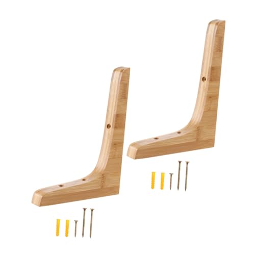 Homoyoyo 2 Stück Robuste Holz wandhalterungen Dreieckige Regalträger Schwerlast Regalwinkel Stabil für Wandmontage Blumenregal Eckstütze Schwebende Regalstütze Naturholz Breit Homoyoyo 2 Stück Robuste Holz wandhalterungen Dreieckige Regalträger Schwerlast Regalwinkel Stabil für Wandmontage Blumenregal Eckstütze Schwebende Regalstütze Naturholz Breit von Homoyoyo