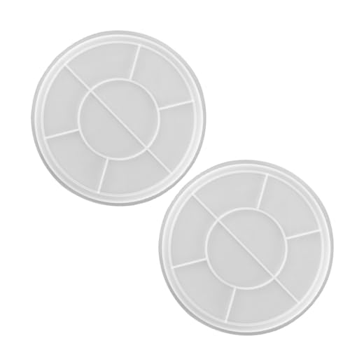 Homoyoyo 2 Stück Runde Silikonform für DIY Obst und Desserttablett Glatte Oberfläche Wiederverwendbar Handliche Epoxidharz Gießform für Praktische Aufbewahrung und Basteln von Homoyoyo