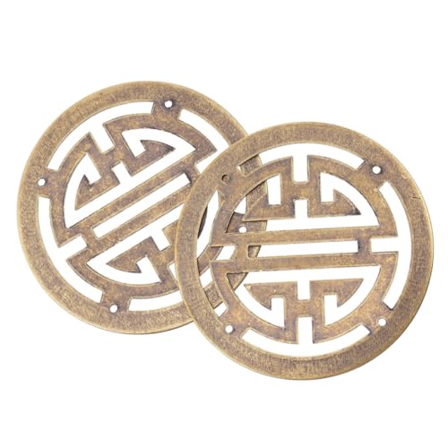 Homoyoyo 2 Stück Schmuckkasten Metallapplikationen Chinesischer Stil Vintage Holzbox Dekoration mit Schrauben Stabile Antike Möbel Eckbeschläge Einfach zu Montierende Schmuckschatullen Homoyoyo 2 Stück Schmuckkasten Metallapplikationen Chinesischer Stil Vintage Holzbox Dekoration mit Schrauben Stabile Antike Möbel Eckbeschläge Einfach zu Montierende Schmuckschatullen von Homoyoyo