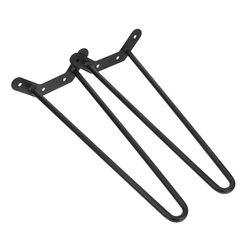 Homoyoyo 2 Stück Schwarze Tischbeine Höhe Hairpin Couchtisch Beine Stabile Möbelfüße für Schreibtisch Bank und DIY Möbel Zubehör von Homoyoyo