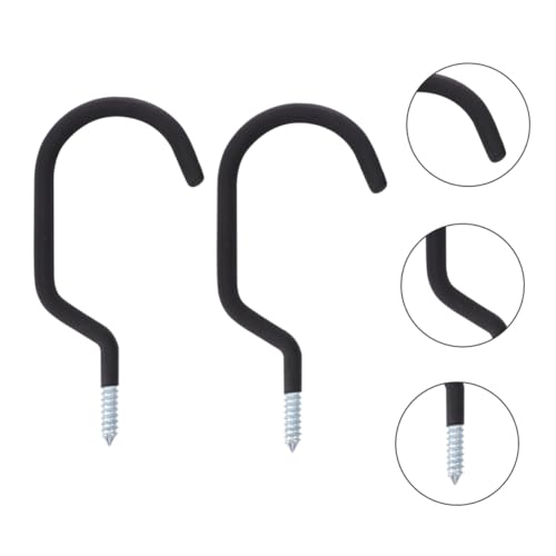 Homoyoyo 2 Stück Schwere Fahrrad wandhalterung mit Haken und Stift Stabile Fahrradaufhängung für Garage Platzsparende Metallhaken zur Sicheren Bike aufbewahrung Langlebig und Praktisch von Homoyoyo