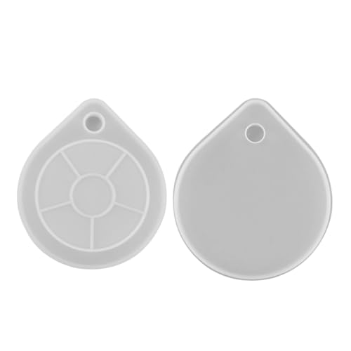 Homoyoyo 2 Stück Silikon Gießform für Epoxidharz DIY Untersetzer Glatte Runde Form Einfach zu Entformen nicht Klebend für Kreative Schmuck und Bastelprojekte von Homoyoyo