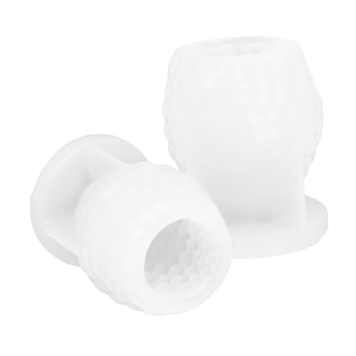 Homoyoyo 2 Stück Silikonform Hitzebeständig und Antihaftbeschichtet Flexible Kerzenform für DIY Kerzen Seifen und Schokolade für Festliche Bastelprojekte von Homoyoyo