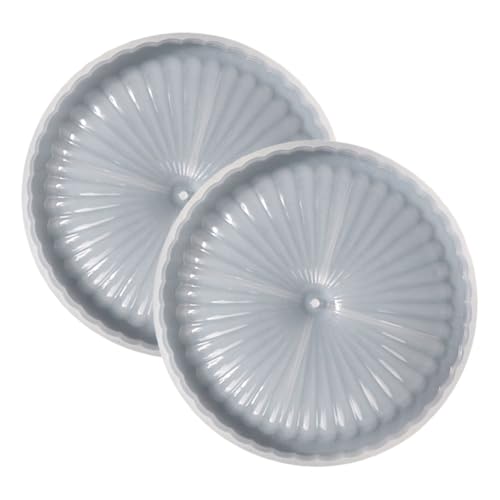 Homoyoyo 2 Stück Silikonform Teiliges für DIY Aromastäbchenhalter Elastisches Reißfestes Epoxidharz Gießform Glatte Oberfläche Wiederverwendbares Bastel Tablett für Handgefertigte von Homoyoyo