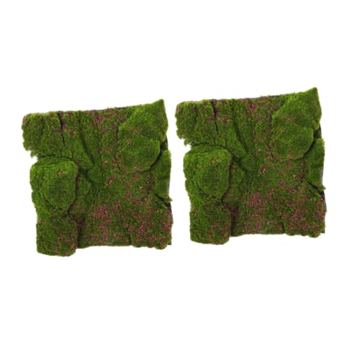 Homoyoyo 2 Stück Simulation Moos Rasen künstliches Gras zum Basteln Simulation Grasmatte Teppich aus Kunstrasen Modellgras künstliches moos Moosmatte Kunstrasen im Freien Tuften Green von Homoyoyo