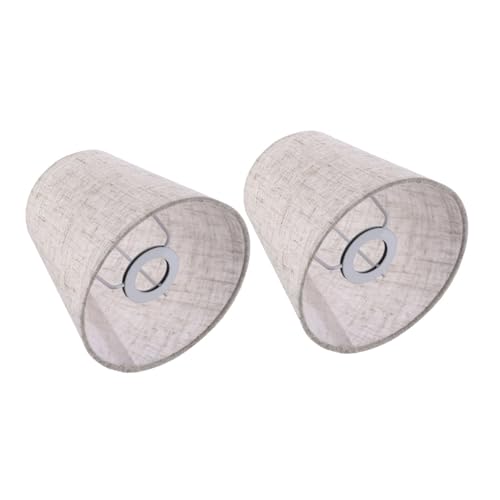 Homoyoyo 2 Stück Stoff Lampenschirme aus Hochwertigem Langlebige Lampenabdeckung für Kronleuchter Wandleuchte Stehlampe Blendfreies Licht Einfache Montage für Wohnzimmer und Schlafzimmer von Homoyoyo
