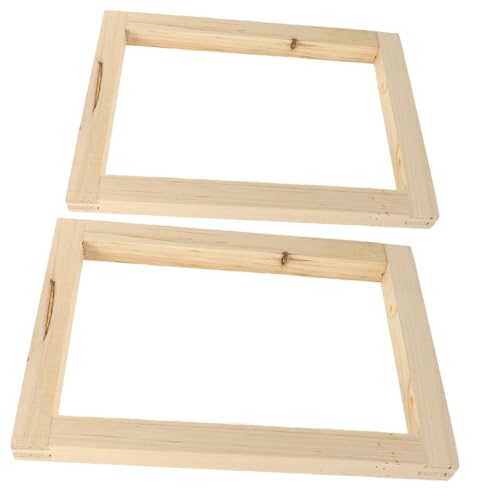 Homoyoyo 2 Stück Teiliges DIY Siebdruckrahmen aus Hochwertigem Holz Stabile und Wiederverwendbare Siebdruckwerkzeuge für Shirts Stoffe und Banner für Kreative DIY Projekte und Homoyoyo 2 Stück Teiliges DIY Siebdruckrahmen aus Hochwertigem Holz Stabile und Wiederverwendbare Siebdruckwerkzeuge für Shirts Stoffe und Banner für Kreative DIY Projekte und von Homoyoyo
