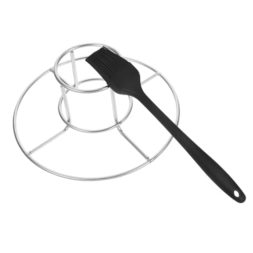 Homoyoyo 2 Stück Teiliges Edelstahl Hähnchenbräter mit Faltbarem Bierdosen Halter und Weichgummi Ölpinsel Langlebig Rostfrei Platzsparend für Grill und Ofen Praktisches Küchenzubehör für Homoyoyo 2 Stück Teiliges Edelstahl Hähnchenbräter mit Faltbarem Bierdosen Halter und Weichgummi Ölpinsel Langlebig Rostfrei Platzsparend für Grill und Ofen Praktisches Küchenzubehör für von Homoyoyo
