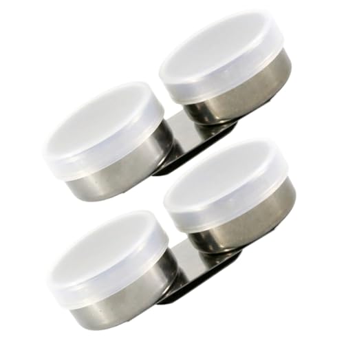 Homoyoyo 2 Stück Teiliges Edelstahl Pinselreiniger mit Deckel Doppelfacher Farbmischbehälter Auslaufsicher Wiederverwendbar Platzsparend für Künstler Schule und Zuhause von Homoyoyo