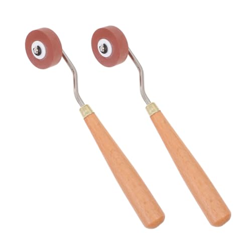 Homoyoyo 2stücke Gummi-tintenwalze Mit Holzgriff Für Druckgrafik Künstler-Werkzeug Zum Stempeln Basteln Und Auftragen Von Klebstoff Papier Und Stoff Homoyoyo 2stücke Gummi-tintenwalze Mit Holzgriff Für Druckgrafik Künstler-Werkzeug Zum Stempeln Basteln Und Auftragen Von Klebstoff Papier Und Stoff von Homoyoyo