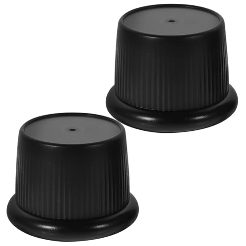 Homoyoyo 2 Stück Teiliges Möbel-erhöhungen Höhenverstellbare Bettriser Selbstklebend Rutschfest Möbelheber für Bett Sofa Tisch Beine Möbelstützen Schwarz von Homoyoyo