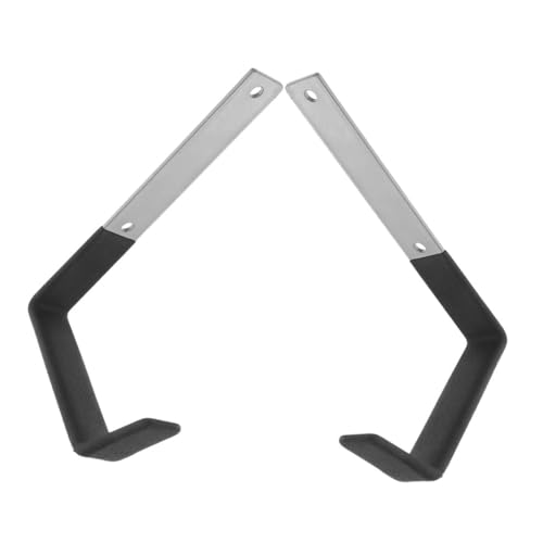 Homoyoyo 2 Stück Teiliges Schwere Stahl u haken Robuste Garage Wandhalterung zur Effizienten Werkzeug Gartengeräteorganisation Vielseitig Nutzbar für Schläuche Leitern und Gartengeräte von Homoyoyo