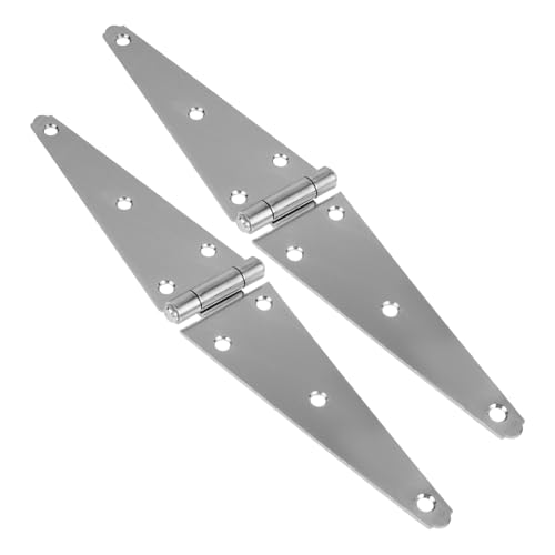 Homoyoyo 2 Stück Teiliges Schweres Torband Verzinkt Strapazierfähiges Gartentor scharnier für Holzzäune und Scheunentore Robuste Torscharniere für Langlebigen Außeneinsatz von Homoyoyo