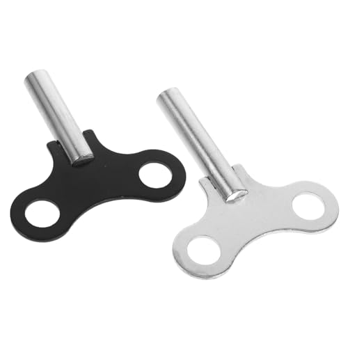 Homoyoyo 2 Stück Teiliges Uhr Aufziehschlüssel aus Stahl Stabile Langlebige Uhrwerk Schlüssel Einfach zu Bedienen Präzises Zubehör für Wand und Wecker Geeignet für Hobby und Fachmännischen von Homoyoyo