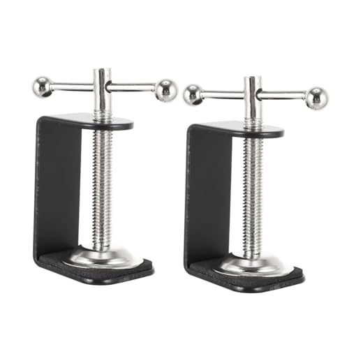 Homoyoyo 2 Stück Teiliges Verstellbares Schreibtisch C Halterungsklemme mit Silikonpolster Robuste Metall Tischklemme für Montage Kratzfest für Büro Studio und Bühne Homoyoyo 2 Stück Teiliges Verstellbares Schreibtisch C Halterungsklemme mit Silikonpolster Robuste Metall Tischklemme für Montage Kratzfest für Büro Studio und Bühne von Homoyoyo