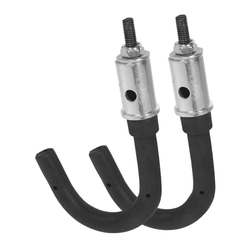 Homoyoyo 2 Stück Teleskop-leiterhaken Verstellbar Belastbar Vielseitige Leiteraufhängung für Dach Garage Wand und Außenbereich Platzsparende Stabilizer Halter für Sichere Lagerung von Homoyoyo