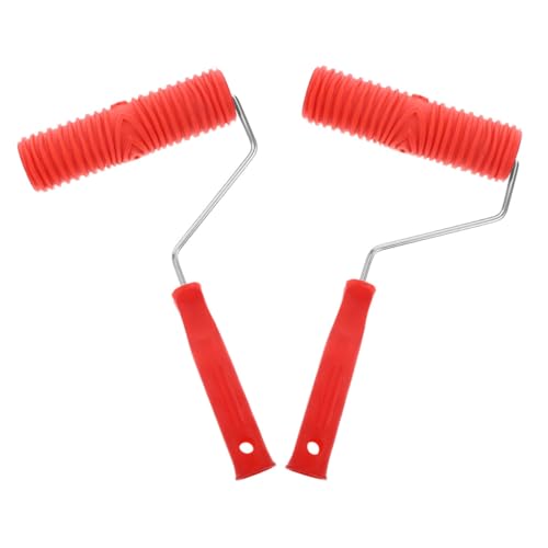 Homoyoyo 2 Stück Texturroller mit Ergonomischem Griff Langlebiger Silikon-prägewalze für Holzmaserung Geprägte Musterwalze für Wand- Decken Möbel-dekoration DIY Kunstprojekte Homoyoyo 2 Stück Texturroller mit Ergonomischem Griff Langlebiger Silikon-prägewalze für Holzmaserung Geprägte Musterwalze für Wand- Decken Möbel-dekoration DIY Kunstprojekte von Homoyoyo