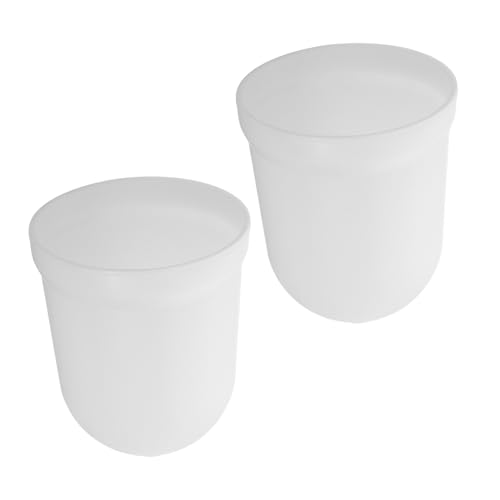 Homoyoyo 2 Stück Toilettenbürstenhalter Kunststoff Set Langlebig Minimalistisch Schlicht Hygienisch Leichte Badezimmerzubehör Wiederverwendbar von Homoyoyo