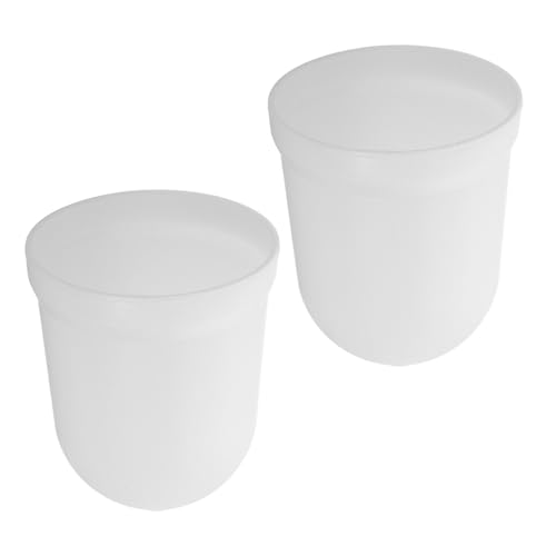Homoyoyo 2 Stück Toilettenbürstenhalter Set aus Stabilem Kunststoff Minimalistischer Toilettenbürstenbecher für Bad und Hotel Langlebiger Toilettenreiniger Halter Wiederverwendbar von Homoyoyo