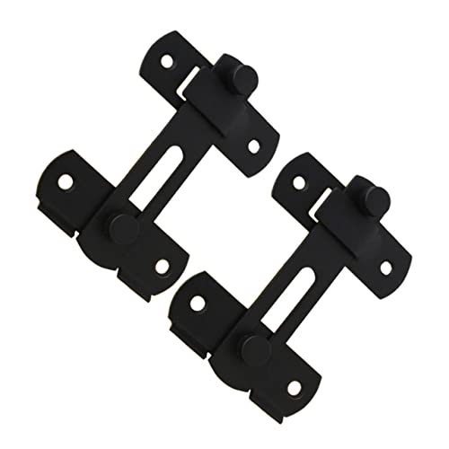 Homoyoyo 2 Stück Türschloss Verstärkter Schieberiegel für Gartenzaun und Haustür Robustes Langlebiges Design mit Polierter Oberfläche Sicherer Verschluss für Stall und Haustierkäfige von Homoyoyo