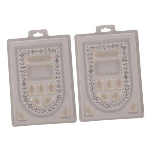 Homoyoyo 2 Stück U Förmiges Perlenbrett Halsketten Design Werkzeug Schmuckherstellung Halsketten Design Tablett Mit Messskala DIY Bastelwerkzeug Für Perlenarmbänder Und Halsketten von Homoyoyo