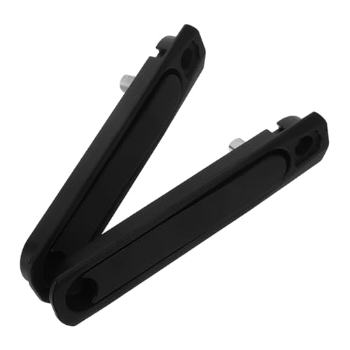 Homoyoyo 2 Stück Unsichtbare Bildschirmschloss unsichtbarer Griff Möbelgriffe Vorräte handhaben Schiebetürgriffe Griff für Fenster Ersatzfenstergriffe Hardwaregriff Zinklegierung Schwarz von Homoyoyo