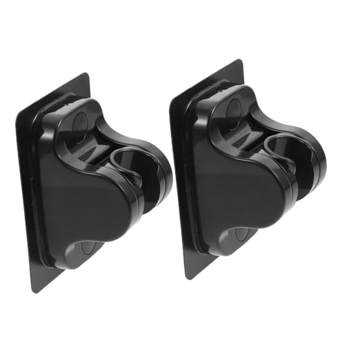 Homoyoyo 2 Stück Verstellbare Duschkopfhalterung Hochwertigem Abs Wandmontierbar ohne Bohren Stabile Halterung für Dusche Passend für Glatte Oberflächen Wie Spiegel im Badezimmer von Homoyoyo