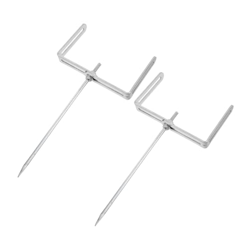 Homoyoyo 2 Stück Verstellbare Fallrohrhalter aus Robustem Wetterfeste Rohranker für Garten und Verhindert Verschiebung durch Wind oder Tiere Einfache Montage von Homoyoyo