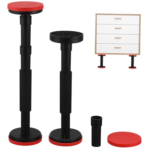 Homoyoyo 2 Stück Verstellbare Möbelbeine aus Robustem Nylon Stabile Vergrößerte Schrank und Bettstützen Vielseitige Möbelstützfüße für Schränke Tische Betten und Sofas von Homoyoyo