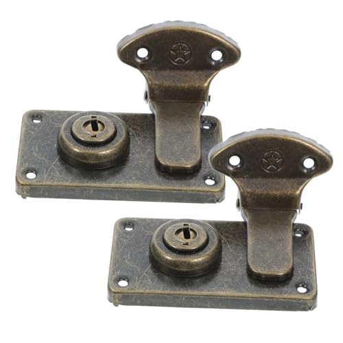 Homoyoyo 2 Stück Vintage Kofferverschluss aus Bronze mit Dekorativer Schnapp haspe Antikes Design für Koffer Truhen Taschen Vielseitiger Sicherheitsverschluss mit Elegantem Retro look Homoyoyo 2 Stück Vintage Kofferverschluss aus Bronze mit Dekorativer Schnapp haspe Antikes Design für Koffer Truhen Taschen Vielseitiger Sicherheitsverschluss mit Elegantem Retro look von Homoyoyo