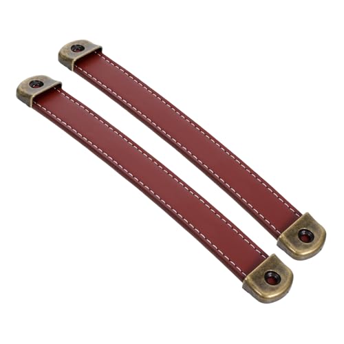 Homoyoyo 2 Stück Vintage PU Ledergriffe für Möbel Strapazierfähige Braune Schubladengriffe Ergonomische Tragegriffe für Koffer Kommode Schrank und Küchenschrank Homoyoyo 2 Stück Vintage PU Ledergriffe für Möbel Strapazierfähige Braune Schubladengriffe Ergonomische Tragegriffe für Koffer Kommode Schrank und Küchenschrank von Homoyoyo