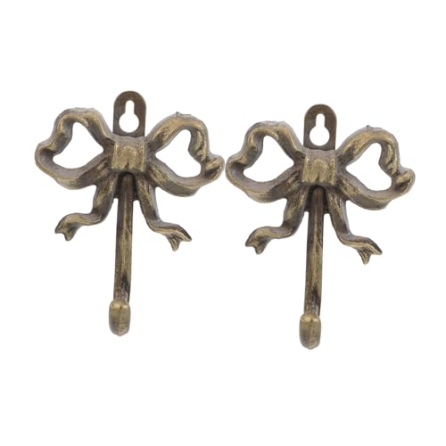 Homoyoyo 2 Stück Vintage Wandhaken aus Gusseisen mit Schleifen Design Robuste Garderoben und Taschenhalter für Flur Badezimmer und Wohnzimmer Einfache Montage Dekorative Wandaufhänger Homoyoyo 2 Stück Vintage Wandhaken aus Gusseisen mit Schleifen Design Robuste Garderoben und Taschenhalter für Flur Badezimmer und Wohnzimmer Einfache Montage Dekorative Wandaufhänger von Homoyoyo