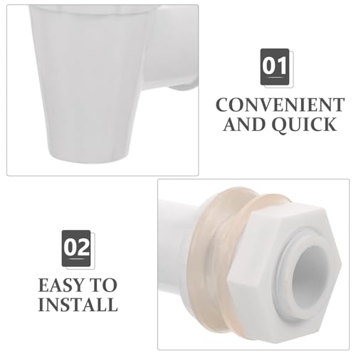 Homoyoyo 2 Stück Wasserhahn Ersatzteil für Wasserspender Kunststoff Auslaufhahn Robust Installieren für Glas Getränkebehälter Büro Zuhause Hotel von Homoyoyo