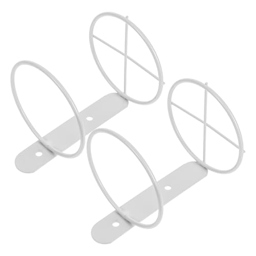 Homoyoyo 2 Stück Weinwandhalter Wandmontiertes Weinregal Metallflaschen-Präsentationshalter Organizer Für Die Aufbewahrung In Küche Und Bar Und Themendekor Weiß von Homoyoyo