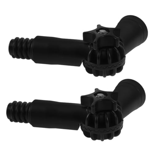Homoyoyo 2 Stück Winkeladapter für Verlängerungsstangen mit Standardgewinde Universeller Gelenkadapter für Teleskopstiele Geeignet für Fensterwischer Staubwedel Spinnenbesen Langlebig und von Homoyoyo