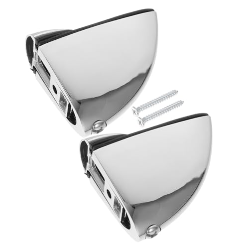 Homoyoyo 2 Stück Zinklegierung Spiegelhalter Clips Verstellbar für Glasstärken Rostfrei Kratzfest Stabile Halterung für Spiegel und Glasregale Einfache Montage Geeignet für Haushalt und von Homoyoyo