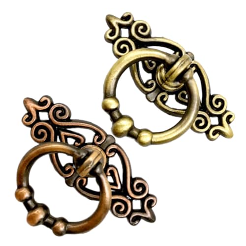 Homoyoyo 2 Stück Zinklegierung Vintage Möbelgriff Schubladengriff Schrankgriff Ringknauf für Kommode Wohnzimmer Kleiderschrank Antik Grünbronze und Rotbronze Homoyoyo 2 Stück Zinklegierung Vintage Möbelgriff Schubladengriff Schrankgriff Ringknauf für Kommode Wohnzimmer Kleiderschrank Antik Grünbronze und Rotbronze von Homoyoyo